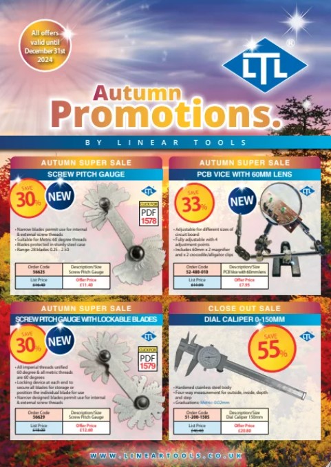 Linear Tools Promotion Autumn 2024 *Valid Until 31st December 2024*