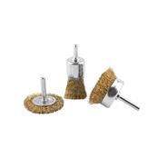 Abracs 3pce Spindle Mounted Wire Steel Brush Set