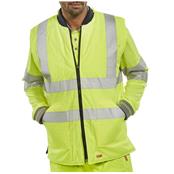 S469 Xlarge Yellow Hi Vis Reversible Bodywarmer