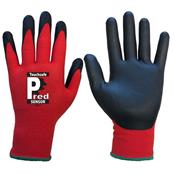 (pack Of 10prs) Pred Touchsafe Size 8 Medium Ppu Palm Coated Sensor Gloves