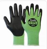 (pack Of 10prs) Traffi TG5210 Size7 Cutc Metric X-Dura Pu Palm Coated Gloves