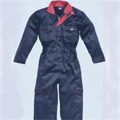 Wd4839w Size 14 Ladies Navy Redhawk Zip Front Coverall